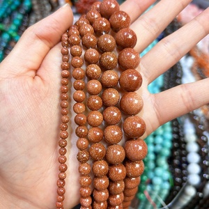 Groothandel Smooth Gold Zandsteen Edelsteen Losse Kralen Voor Sieraden Maken Diy Handgemaakte Ambachten 4Mm 6Mm 8Mm 10mm 12Mm 14Mm - Product Image 5