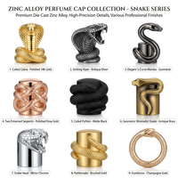 Bouchon de flacon de parfum personnalisé en alliage de zinc Zamac pour bouteilles de vin, pulvérisateur anti-fuite, marques de parfums de luxe de niche, service ODM