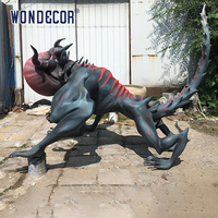 Sculpture d'art géante extérieure WONDECOR, monstre extraterrestre, sculpture en fibre de verre
