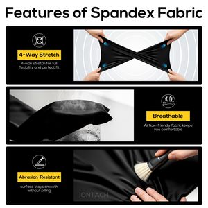 4 Way Stretch 80% Nylon 20% Spandex Fabric 152.4 Cm Wide Roll Sold Per Yard For Swimwear Sportswear Dance Yoga Sewing Projects - Product Image 2