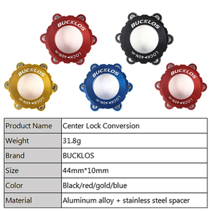 OEM/ODM BUCKLOS bisiklet Hub merkezi kilit 6-Hole adaptörü dağ bisiklet fren diski <span class=keywords><strong>Rotor</strong></span> dönüşüm adaptörü fren parçaları - Product Image 5