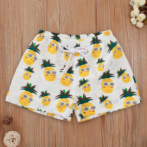 2022 New Summer <b>Toddler</b> Boy Fashion Print Lace up Swim Trunks Mixed Color 2-5 Years - Product Image 1