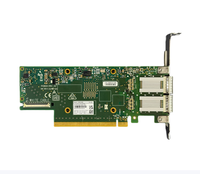 Kartu Adaptor Ethernet Mellanox 16.0 GT/s MCX653106A-HDAT Dual Port QSFP56 Kartu Jaringan PCIe 4.0 X16 Connect X-6 VPI Baru