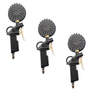 Manomètre de gonflage de pneus de véhicule - Type pistolet avec embout de verrouillage et cadran transparent - Product Image 4