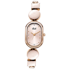 Reloj de Pulsera Artístico de Moda para Mujer, Reloj de Cuarzo con Esfera Ovalada para Damas - Product Image 1