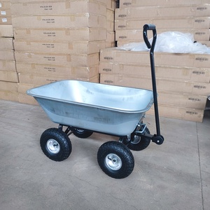 Heavy-Duty đa mục đích vườn Wagon thép nhựa đa chức năng kéo <span class=keywords><strong>Dump</strong></span> giỏ hàng với tiện ích xe cút kít Xe đẩy giỏ hàng - Product Image 3