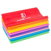 Bande de résistance d'exercice en latex plat TPE personnalisée avec logo, bande de fitness, bande de thérapie