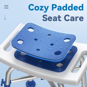 Chaise <span class=keywords><strong>de</strong></span> <span class=keywords><strong>douche</strong></span> robuste 500lb capacité <span class=keywords><strong>de</strong></span> poids banc réglable en hauteur siège rembourré <span class=keywords><strong>tabouret</strong></span> <span class=keywords><strong>de</strong></span> <span class=keywords><strong>douche</strong></span> personnes âgées handicapées - Product Image 5