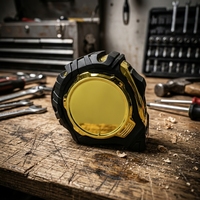 Mètre Ruban Portable Épaissi en Acier Inoxydable avec Revêtement Laser, 3m, 5m, 8m, 10m, Mesures Métriques/Impériales, avec Housse de Protection