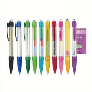 23 Custom Personalized Branded Promotional Ballpoint <b>Pen</b> Give Aways <b>White</b> Clear Messager Pulling Banner Ball <b>Pen</b> With Custom L - Product Image 3