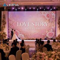 Panneau d'écran LED P2.6 pour événements, idéal pour les scènes de mariage et les événements nomades, avec système de fixation rapide pour la location et l'installation.