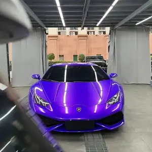 Vinyl wrap supplier Gloss Chameleon Chrome Pearl Explosion purple gold body sticker Self-adhesive car wrap foil car film