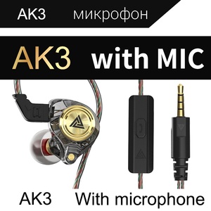 Écouteurs audio filaires QKZ AK3 FiLe de qualité avec microphone, écouteurs intra-auriculaires à basses profondes pour <span class=keywords><strong>iPhone</strong></span>, sport, jeux, cadeau - Product Image 5