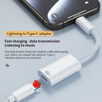 Für iPhone15 Adapter 8Pin Buchse zu USB C Stecker Kopfhörer Adapter Unterstützung Laden und Daten übertragung Typ C Anschluss