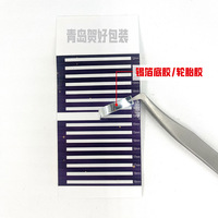 Étiquettes adhésives bronzées pour base de cils, étiquettes en papier d'aluminium pour emballage de cils