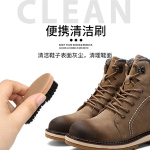 Yinste <b>Shoe</b> Brush With Pp Bristles <b>Soft</b> Hard Suitable For Cleaning <b>Shoes</b> Convenient To Carry - Product Image 3