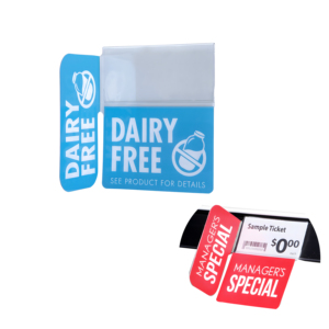Supermarket Shelf Wobbler <b>Plastic</b> hang Retail Shelf Wobbler With Adhesive <b>Tape</b> - Product Image 1