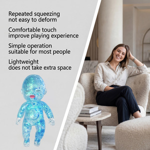 Jouet anti-stress créatif en TPR vert pour bébé, à rebond lent, pour la décompression - Product Image 2