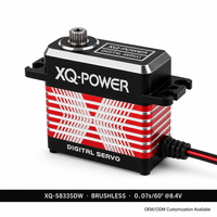 Moteur Servo à Couple Élevé XQ-POWER XQ-S8335DW 35kg IP67 Étanche Sans Balais Engrenage en Acier Inoxydable pour Bateau RC Camion Vente en Gros OEM