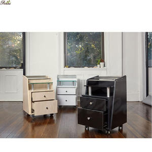 Carrello per Pedicure Moderno <span class=keywords><strong>di</strong></span> <span class=keywords><strong>Lusso</strong></span> con Ruote e Piano in Legno e Vetro, Novità 2026 - Product Image 4