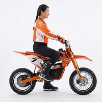 Motor Mini Dirt Bike Off-Road 36V 500W untuk Anak, Motorcross dengan Motor Tengah, Single Speed, Rem Cakram, Baja Karbon untuk Usia 6-12 Tahun