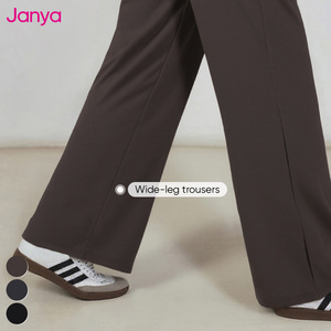 Janya <span class=keywords><strong>pantalon</strong></span> de survêtement de fitness à poche cachée <span class=keywords><strong>pantalon</strong></span> de sport d'entraînement à jambe large et droite <span class=keywords><strong>pantalon</strong></span> de yoga taille haute pour <span class=keywords><strong>femme</strong></span> - Product Image 5