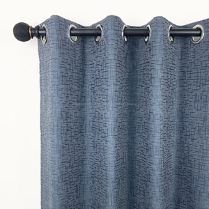 Nouveau Populaire Faux Texture <span class=keywords><strong>Lin</strong></span> Rideaux Oeillet Fenêtre Rideaux Tissus pour Hôtel/<span class=keywords><strong>Chambre</strong></span> - Product Image 4