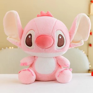 Lindo Peluche de Ángel y Stitch Sentados, Juguete de Peluche Suave de Dibujos Animados, Varios Tamaños, Regalo para Parejas, Niños, San Valentín, Cumpleaños - Product Image 5