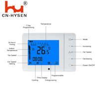 Refrigeración y calefacción Termostato programable de 4 tubos para termostato Redes Rs485 Modbus Fcu Termostato digital