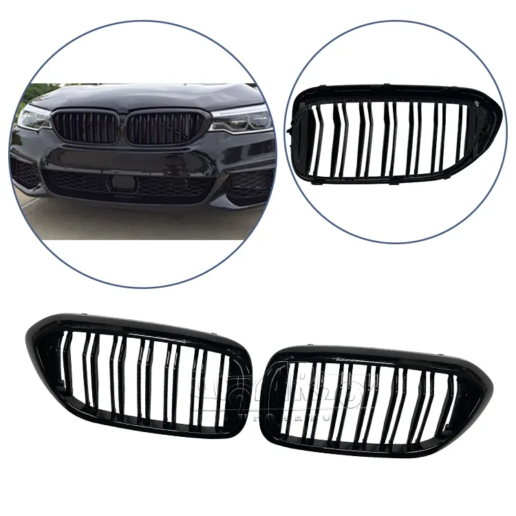 Modified Exterior Accessories ABS Carbon Fiber Kidney Front Grilles Grill For BMW 5 Series G30 2020 2021 2022 2023