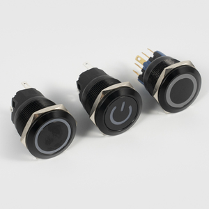 Bouton-poussoir métallique à verrouillage momentané 12mm 16mm 19mm 22mm 25mm IP65 pour poste de presse - Product Image 3