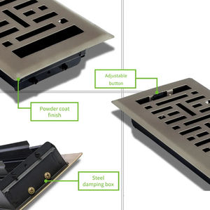 Grille d'aération de sol Lakeso Design personnalisé Registre de plancher pour évent AC - Product Image 4