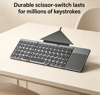 Keyboard Lipat Nirkabel Mini Ultra Tipis Portabel Harga Terbaik Gunting Kunci Kaki Lipat Wifi ODM/OEM