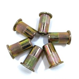 1/4-20 UNC <span class=keywords><strong>AVK</strong></span> loại đinh tán hạt phẳng đầu thép có khía ren nutrserts đinh tán - Product Image 4