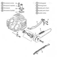Pièces de rechange neuves OEM Dayang pour engrenage de distribution de moto DY100/DY110/DREAM C100 32T 100/110cc