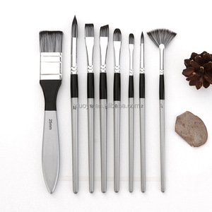 <strong>Best</strong> Quality <strong>Artist</strong> <strong>Brushes</strong> Acrylic <strong>Paint</strong> <strong>Brush</strong> Set Flat Nylon Hair With Wood Handle for Acrylic <strong>Paint</strong> Painting - Product Image 3