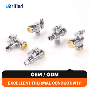 Robinet d'angle à quart de tour en laiton forgé lisse Hailiang, <span class=keywords><strong>raccord</strong></span> rapide à enfoncer, raccords de tuyauterie d'<span class=keywords><strong>alimentation</strong></span> en <span class=keywords><strong>eau</strong></span> - Product Image 2