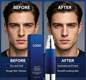 6-in-1 <strong>Men's</strong> Anti-Aging Wrinkle Cream Collagen Hyaluronic Acid Niacinamide for Dark Spot Removal Eye Bags Treatment Day Use 60 - Product Image 4