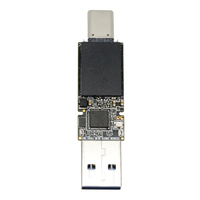 Chip memori SSD Solid USB 1TB, 1000 MB/S portabel tipe-c Flash Drive SSD PCBA Chip memori telanjang 512GB 256GB