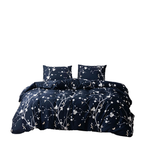 Juego de Ropa de Cama de 3 Piezas, Diseño Simple y de Calidad, Tejido 100% Poliéster, Estampado con Motivos Vegetales, Certificado OEKO-TEX, 300 Hilos, Cómodo para Todas las Estaciones - Product Image 1