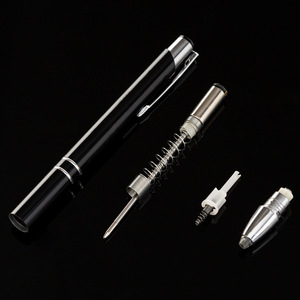 Benutzer definierte laser gravierte Logo-LED Leucht spitze Metall Touch Control Kugelschreiber 1,0mm Schreib breite Wirtschaft liche Werbung Kugelschreiber - Product Image 6