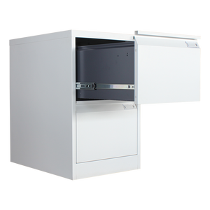 Armoire de classement de bureau en acier à 2 tiroirs, armoire verticale de bureau en métal avec <span class=keywords><strong>tiroir</strong></span> - Product Image 3