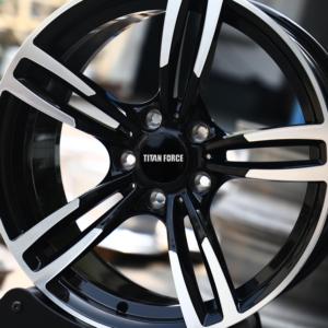 Rines TITAN FORCE para autos 5x112 5x130 18 19 20 22 pulgadas, ruedas forjadas personalizadas en negro mate con cara mecanizada para <span class=keywords><strong>BMW</strong></span> 3e46 f30 e90 e92 g20 - Product Image 5