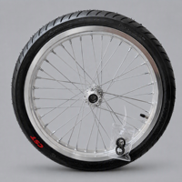 Ensemble de pneus de route Supermoto 17 pouces avec finition chrome argenté 70/90-17 et 90/80-17 pour Surron Light Bee X Motocross
