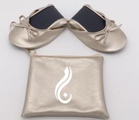 Chaussons pliables personnalisés pour femmes avec logo, en PU, pour voyage, cadeaux de mariage, danse du Moyen-Orient, pour invitées