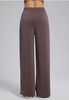 Frühling/Herbst Neue Atmungsaktive Modal-Weite-Hose für Damen, Stilvolle Lässige Passform, Locker Sitzend, Elegant Fallend mit Schlitz