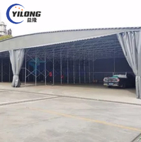 Toit en toile facile à installer structure en acier garage pliable portable rétractable