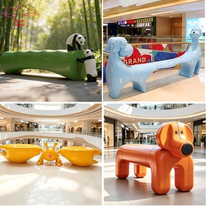 Guangdong Commercial Fiberglass Creative Cartoon Animal Leisure Chairs for Shopping Mall Rest Area Park Waiting Areas - Product Image 3