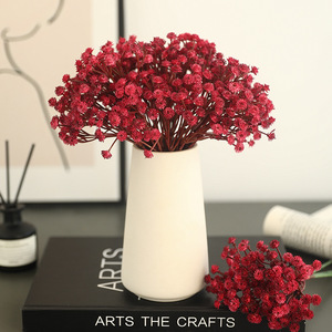 Baby's Breath <b>Artificial</b> Flower <b>Bouquet</b> Autumn Color Soft Pvc Long Lasting Home Decoration Wedding Props - Product Image 4