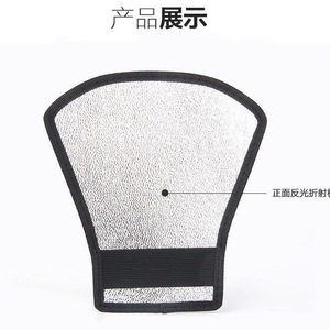 Reflector de flash plateado blanco de doble cara, cubierta suave universal de TPU para iluminación de fotografía con flash. - Product Image 4